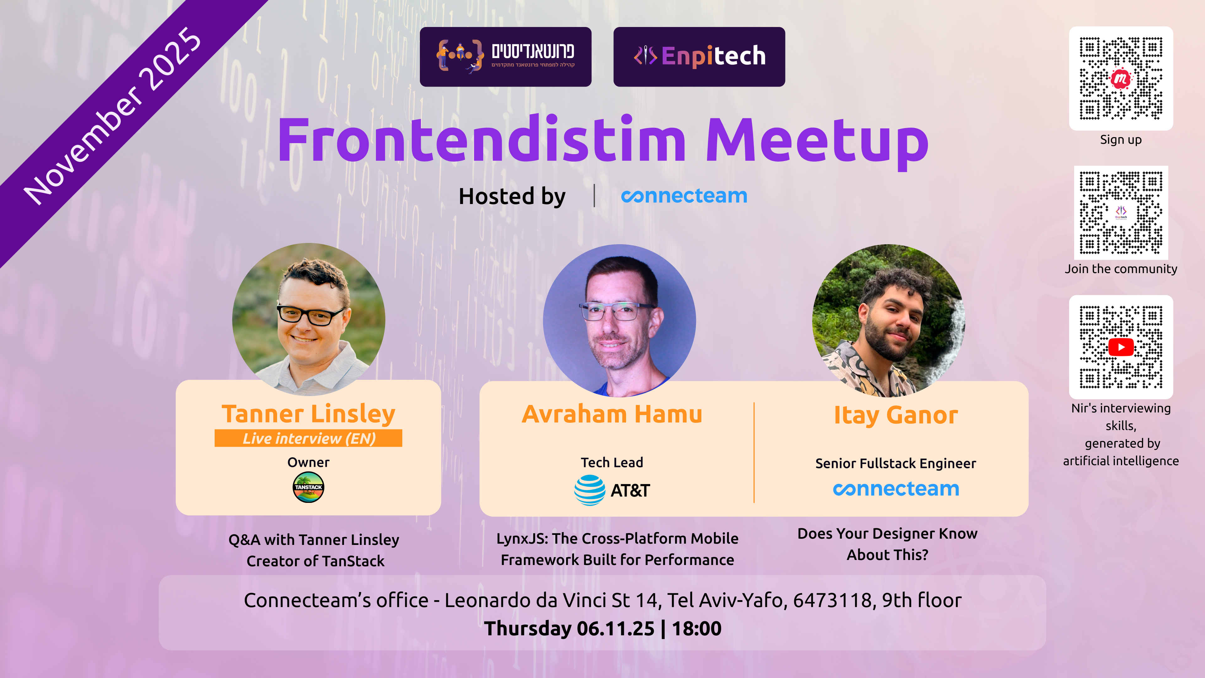 Frontendistim September Workshop Meetup Flyer